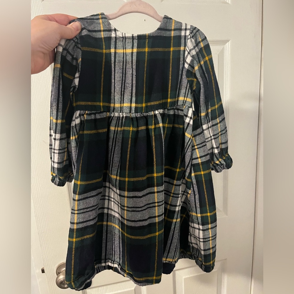 Plaid Long Sleeve Dress
